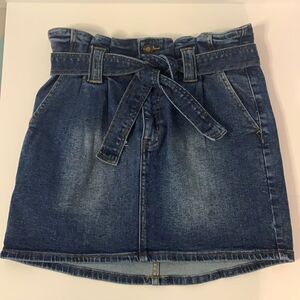 Denim Skirt with‎ Belt pockets Size Medium Angel Kiss